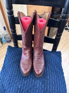 Women's Sanders Vintage Panhandle Slim Cowboy Boots Size 8 - Picture 1 of 9