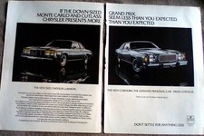 1979 1978 Chrysler LeBaron and Cordoba 2-page  Print Ad