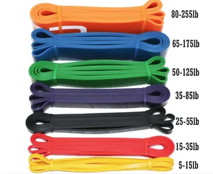 Heavy Duty Resistance Bands Pull Up Assisted Power Lifting Tube Fitness Exercise - Picture 1 of 32