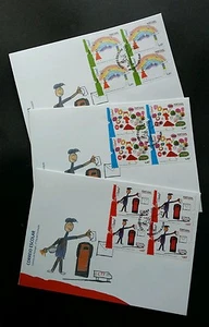 Portugal School Mail 2008 Mailbox Pillar Postal Postbox Painting (FDC) *rare - Picture 1 of 5