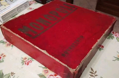 Monopoli vintage gioco da tavolo anni 50- Edizione Brevettata - Scatola rossa - Immagine 1 di 4