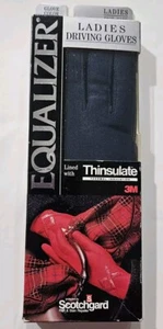 Vtg Thinsulate Ladies Driving Gloves Thermal Insulation Equalizer Blue S/M New - Picture 1 of 12