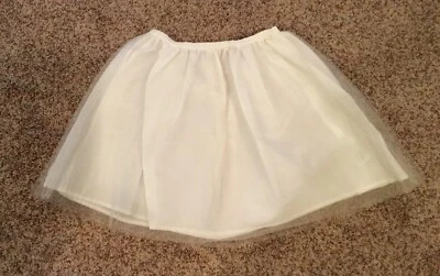Niñas MINI PISO Falda de Tul Pettiskirt Bajo Falda Enagua Blanca 11 - 12 Y Foto 1 de 4