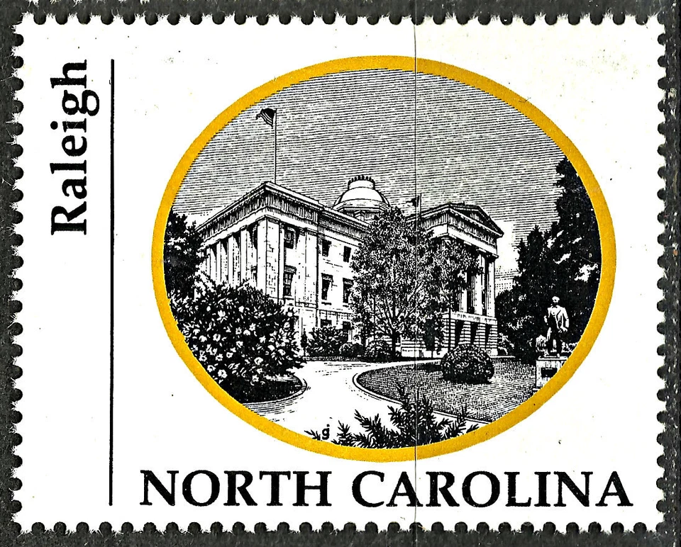 ARCHITECTURE, NORTH CAROLINA, RALEIGH, NICE CINDERELLA, MNH - Image 1 of 1