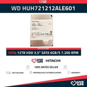WD HUH721212ALE601 12TB HDD 3.5" SATA 6GB/S 7.200 RPM 256MB CACHE - SERVIDORES - Photo 1/7