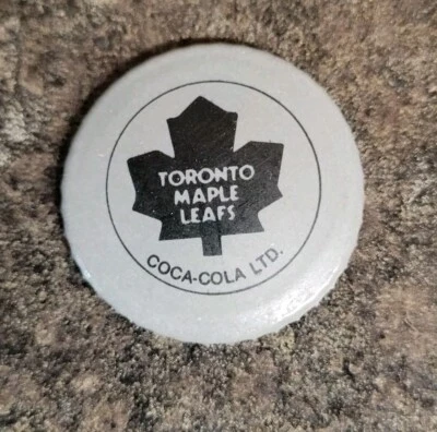 Rare Circa 1990 Toronto Maple Leafs Coke Bottle Cap Liner  - Image 1 of 2