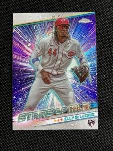 ELLY DE LA CRUZ ROOKIE 2024 Topps Series One CHROME # CSMLB-23 STARS OF MLB Holo - Picture 1 of 2