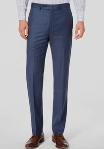 Calvin Klein Mens Slim Wool Blue Dress Suit Pants 32 X 32 NEW $200 JMROPJ1Y0035 - Picture 1 of 3