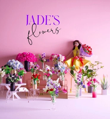 1:6 Dollhouse Miniature Flowers Vases Bouquets Barbie Poppy Parker FR Accessory - Image 1 of 4