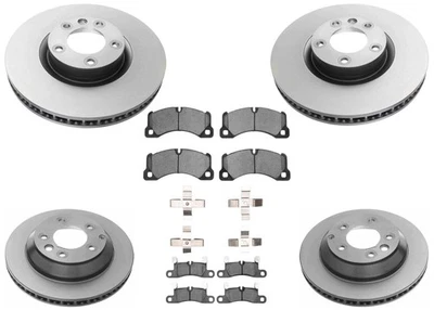 Rotores de freno de disco recubiertos F&R pastillas de freno para Porsche Cayenne 2011-2018 3,0 L 3,6 L Foto 1 de 4