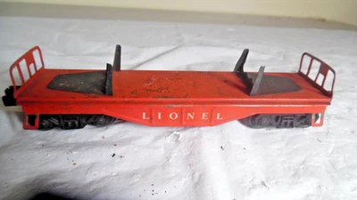 Lionel Metal 0/027 Flatcar -Used -As is - Image 1 of 4