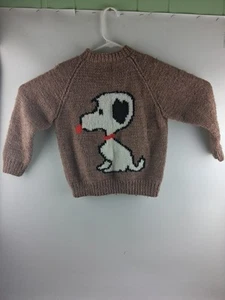 True Vintage 60’s Snoopy Cowichan Knit Jacket - Picture 1 of 13