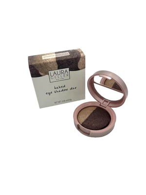 Laura Geller Baked Eye Shadow Eye Color Duo Almond Chocolate 0.08oz /2.5g - Image 1 of 4