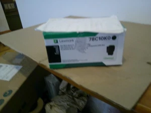 Lexmark 78C10K0 schwarze Tonerkassette NEU VERSIEGELTES BAND INTAKT - Bild 1 von 4