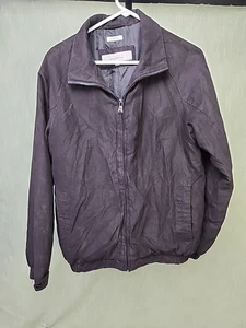 Perry Ellis Portfolio Jacket Size Medium Black Medium Weight A6 - Picture 1 of 8