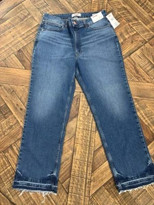 Wrangler Women's High Rise True Straight Crop Size 12/31x26 $33 Retail NWT A25 - Picture 1 of 14
