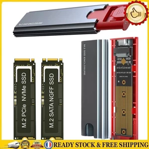 Boîtier de disque dur M.2 NGFF NVME USB3.1 Gen2 pour SSD NVME/SATA 2242/2260/228 - Afbeelding 1 van 21