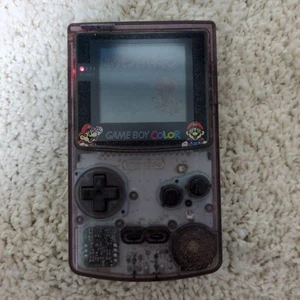 Nintendo Game Boy Color Limited Edition Console Clear Black Tested With Software - Picture 1 of 12