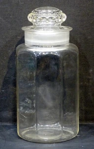 Antique TIFFIN DAKOTA GLASS Pharmacy APOTHECARY Drug Store Display CANDY JAR - Picture 1 of 8