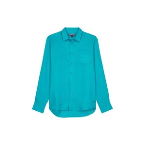 Vilebrequin Mens Linen Shirt / Caroubis / Horizon Blue / RRP £185 - Picture 1 of 6