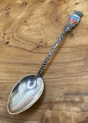 老式纯银奥尔良纪念品勺子 — 第 1/4 张图片