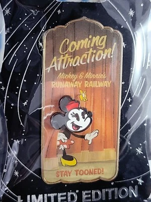 Disney Pin WDI Attraction Stay Tooned Mickey & Minnie Runaway Railway LE 300 - Image 1 of 2