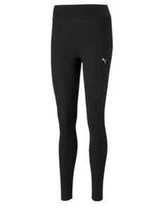 Damen Puma Essentials Elastic Waist Tight Fit Leggings in Schwarz - Bild 1 von 3