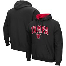 Men's Colosseum Black University of Tampa Spartans Arch and Logo Pullover Hoodie