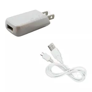 Wall Charger+USB Cord Micro for Phone Samsung Galaxy S5 S6 S7 Edge Plus Active - Picture 1 of 9