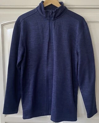C. E. Schmidt Workwear 1/4 Zip Navy  Fleece Pullover Men's Size Medium - Image 1 of 4