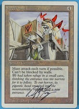 Juggernaut Revised PLD Uncommon Artist Signed Altered CARD (sa4991) ABUGames