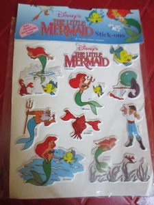 Imperial Nuevo en Paquete De Colección LA Sirenita Hinchada UNA Hoja de 10 PEGATINAS - 1991 - Imagen 1 de 2