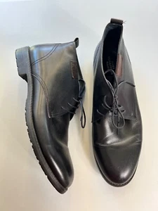Botas Hart Schaffner Marx Para Hombre Cuero Negro Con Cordones Chukka Talla 13 - Imagen 1 de 7