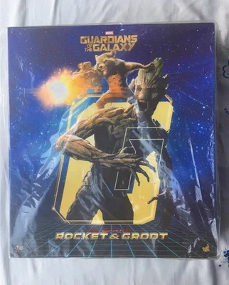 HT MMS254A Guardianes de la Galaxia Cohete Mapache Hombre Árbol 1/6 Edición Regular Foto 1 de 4