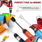 1pc Epoxy Resin Mixer Paddle Drill Attachment Paint Stirrer Tool - NEW