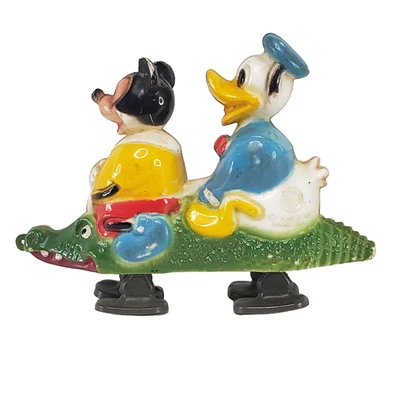 复古 Marx 米老鼠和唐老鸭鳄鱼坡道步行者迪士尼玩具 — 第 1/4 张图片