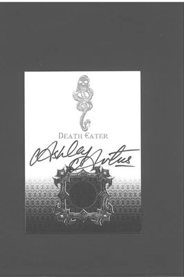 Harry Potter Autograph COSTUME Card DEATH EATER Artus Auto Goblet of Fire Artbox - Image 1 of 2