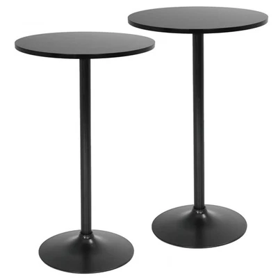 Bistro Pub Table 2 Pack 40 Inch Height Cocktail Table Round Bistro Bar Table ... - Image 1 of 4