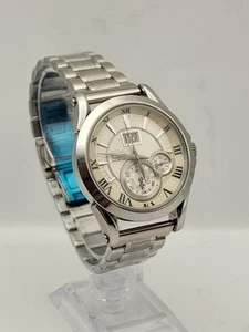 Seiko Premier 7D58 0AA0 Perpetual Calendar ST.Steel Kinetic 40mm Men's Watch Wor - Picture 1 of 24