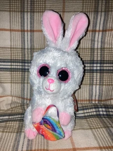 TY Beanie Boos - SUNDAY the Easter Bunny Rabbit (Glitter Eyes) (6 inch) - Picture 1 of 2