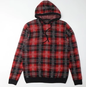 Brave Soul Men's Red XL Plaid Pullover Jumper - Picture 1 of 12