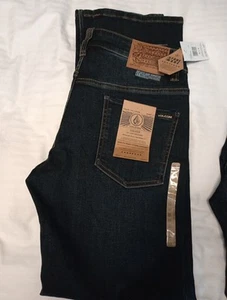Volcom Jeans Men's Solver Modern Straight Leg Measures 30 X 32 Nwts - Picture 1 of 6