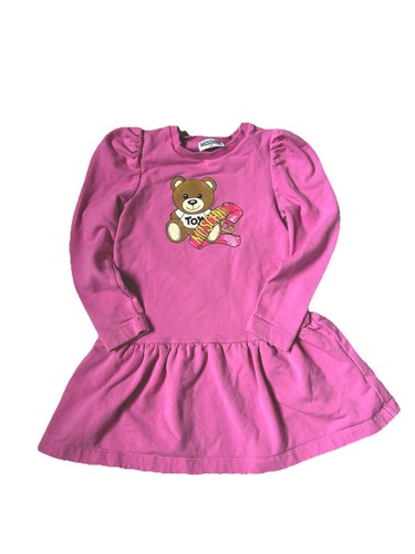 vestito felpa bambina età 5 6 anni Moschino