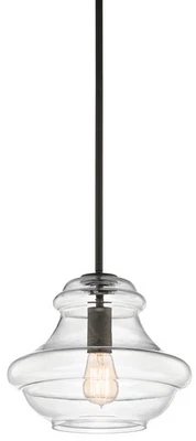 Kichler 42044OZ Everly 1-Light 12" Pendant in Olde Bronze - Image 1 of 2