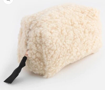 CAROLINE GARDNER Natural Borg Cube Cosmetic Bag