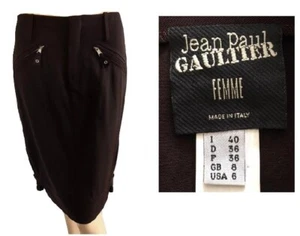 Jean Paul Gaultier Femme Brown Skirt With Zippers & Buckles 6 - Picture 1 of 2