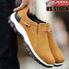 Men's Slip on Loafers Outdoor Hiking Shoes Breathable Antiskid Driving Moccasins