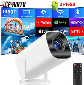 2025 NEU Beamer Projektor 4K UHD WiFi Bluetooth Android TV Heimkino Mini Tragbar - Bild 1 von 24