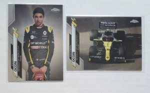 Lot (2) 2020 Topps Chrome ESTEBAN OCON #10, #30 Formula 1 F1 - Picture 1 of 2