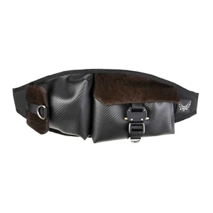 Atomic Mission Gear Gela Lux Black Leather Fanny Pack - Picture 1 of 3